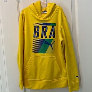 Puma Hoodie Boys Medium 10-12, yellow
